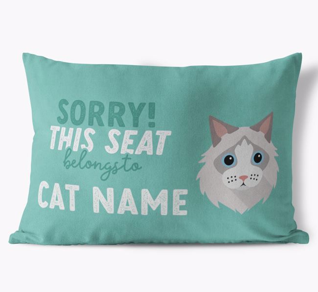 Sorry This Seat Belongs To: Personalized {breedCommonName} Soft Touch Pillow